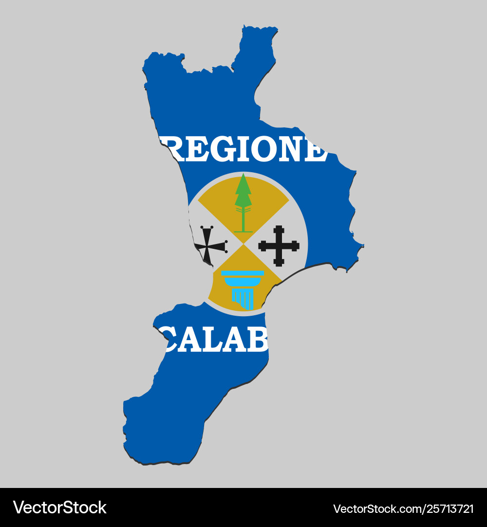 Map with flag Vector Image
