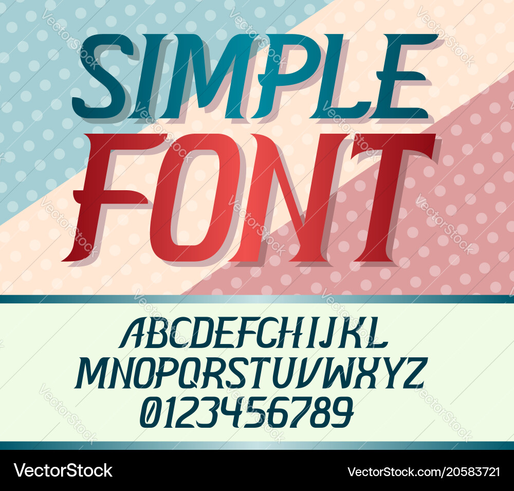 Modern uppercase font Vector Image