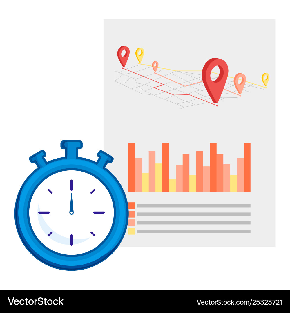 Real time location icon line element Real time location icon line element vector image