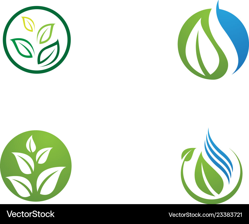 Tree leaf icon design Vector Image