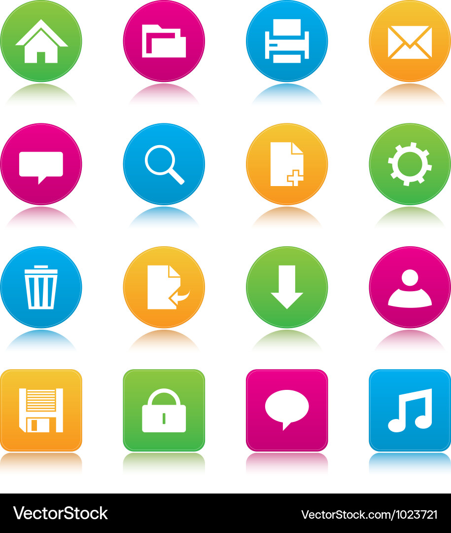 Web Icon Set vector image