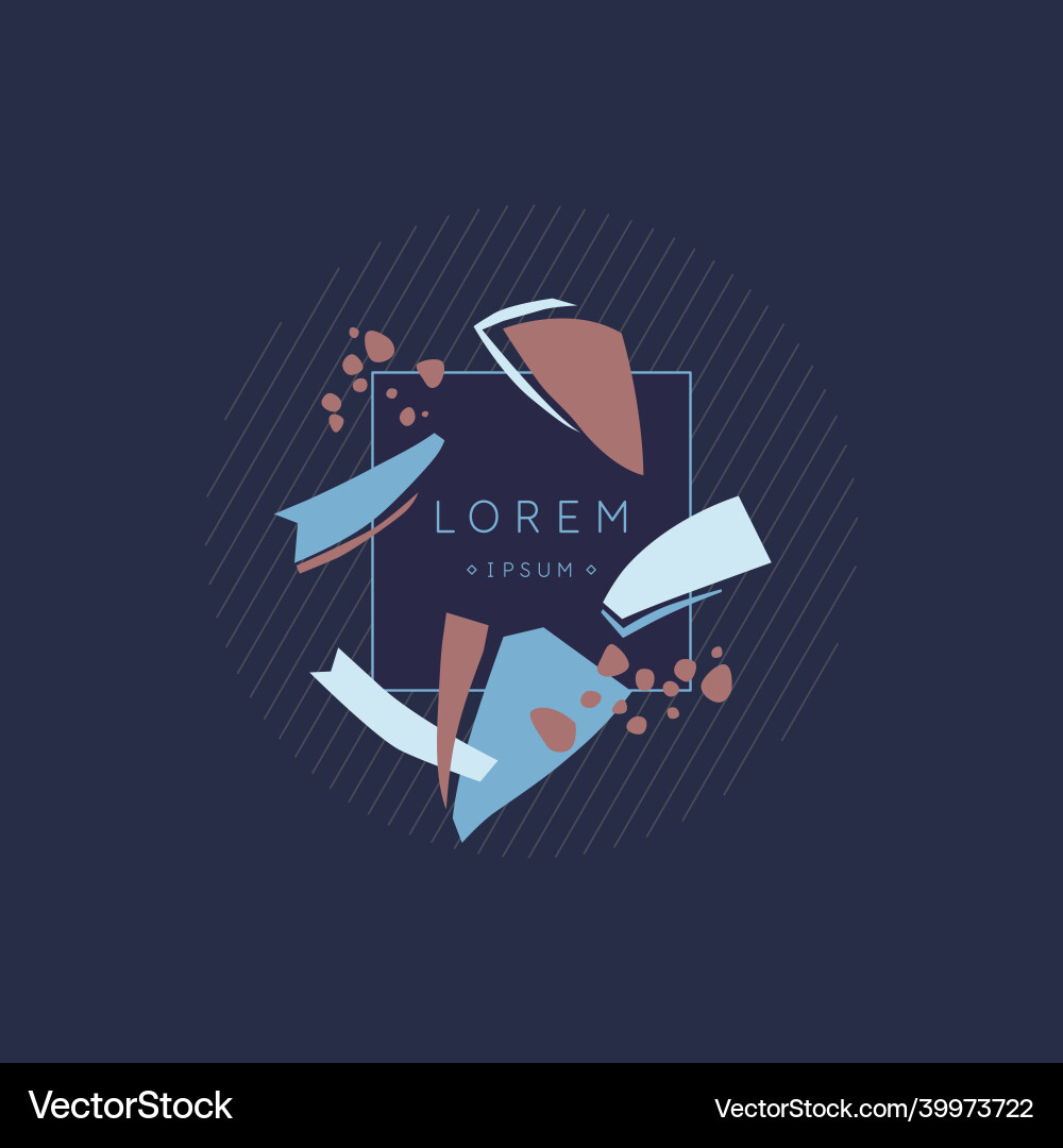 A composition with abstract elements in popular A composition with abstract elements in popular vector image