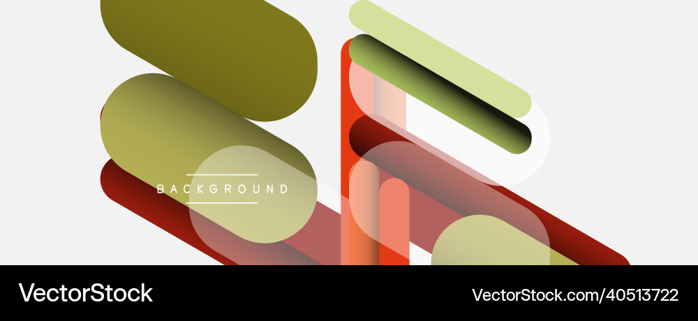 Abstract background round shapes lines Vector Image