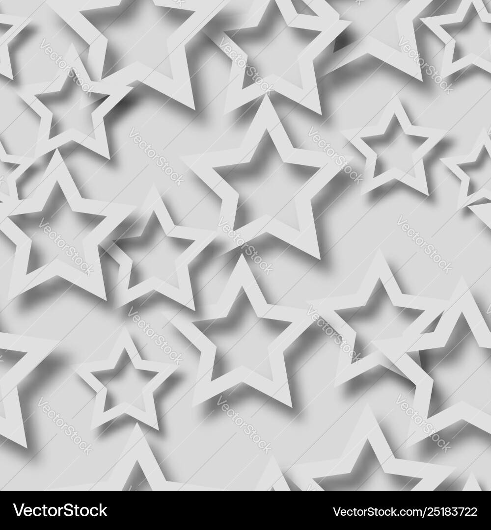 Abstract seamless pattern stars with shadows Abstract seamless pattern stars with shadows vector image