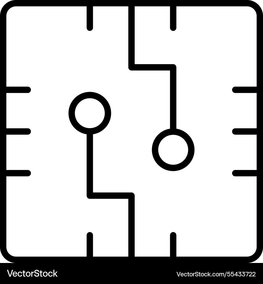 Ai microchip Vector Image