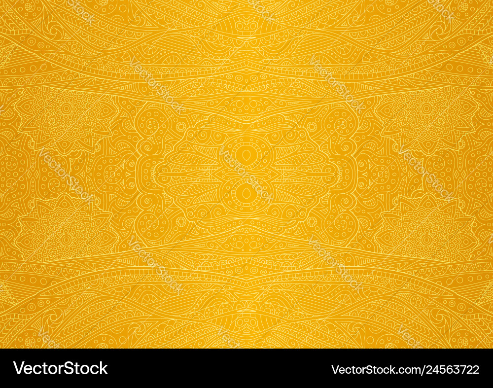Art with abstract eastern linear seamless pattern Vector Image