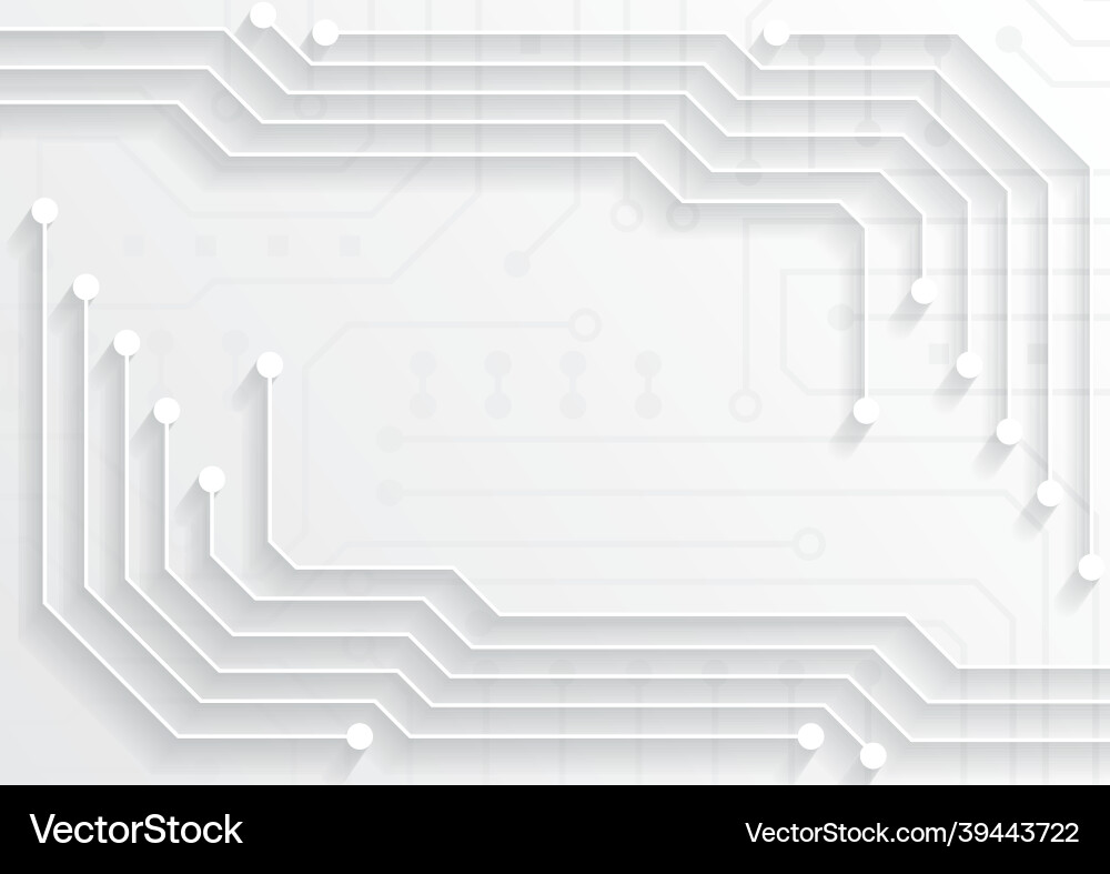 Circuit technology background with hi-tech Vector Image