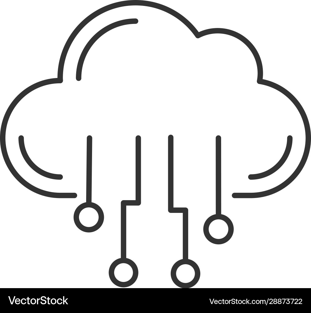 Cloud Computing Icon vector image