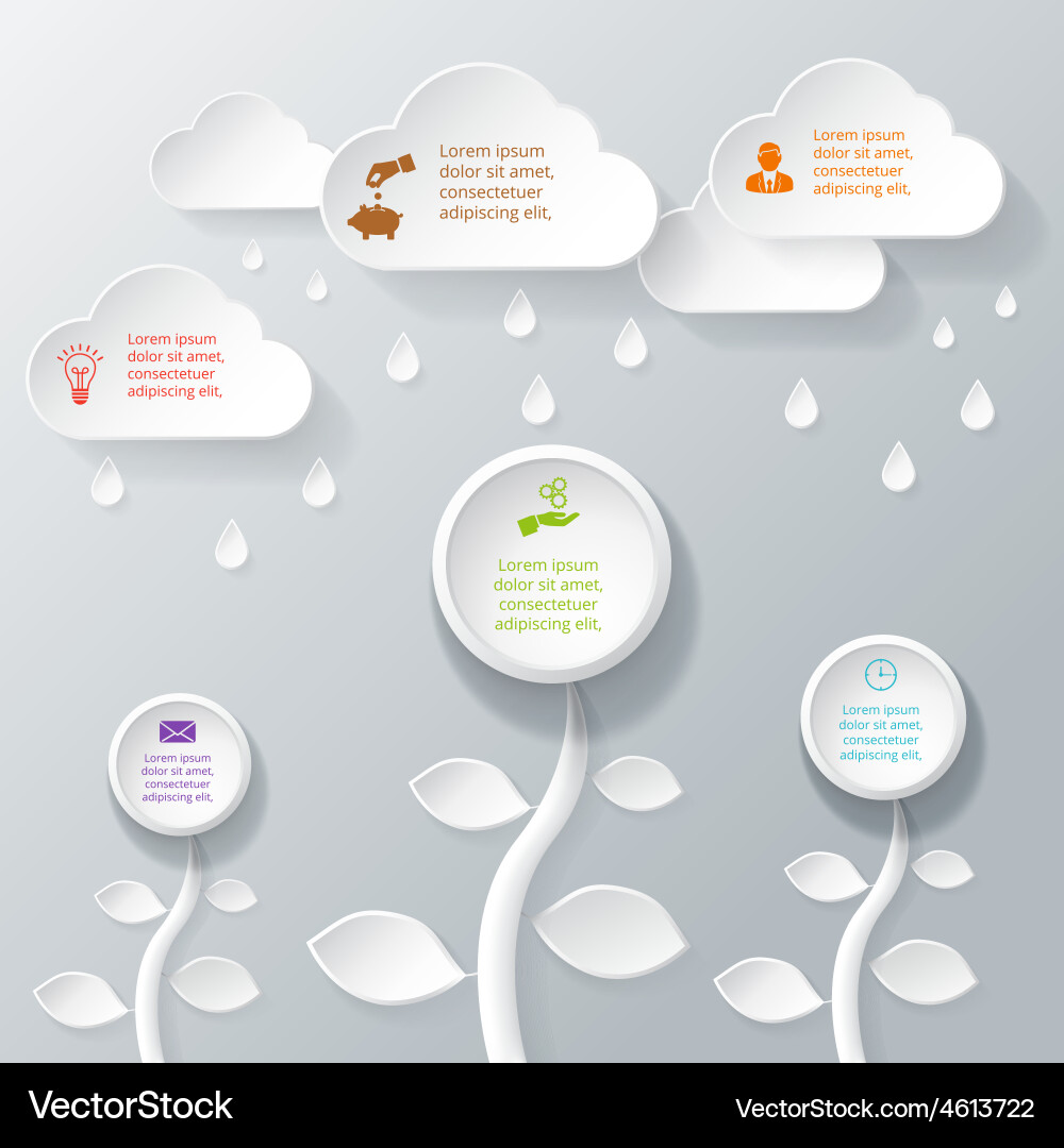 Cloud Workflow Background vector image