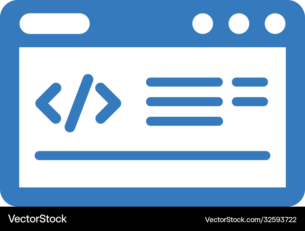 Code-Optimierungs-Symbol blau Farbe vektorbild