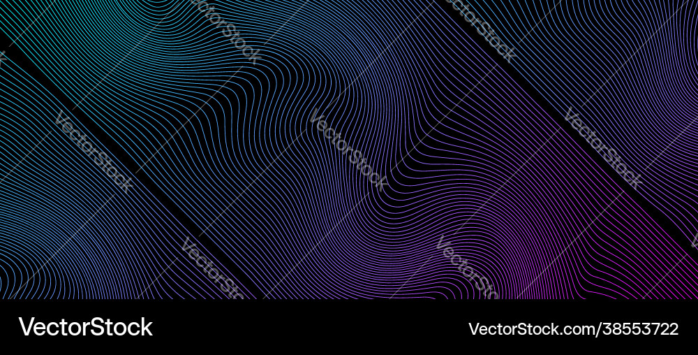 Color wave lines pattern abstract background Vector Image