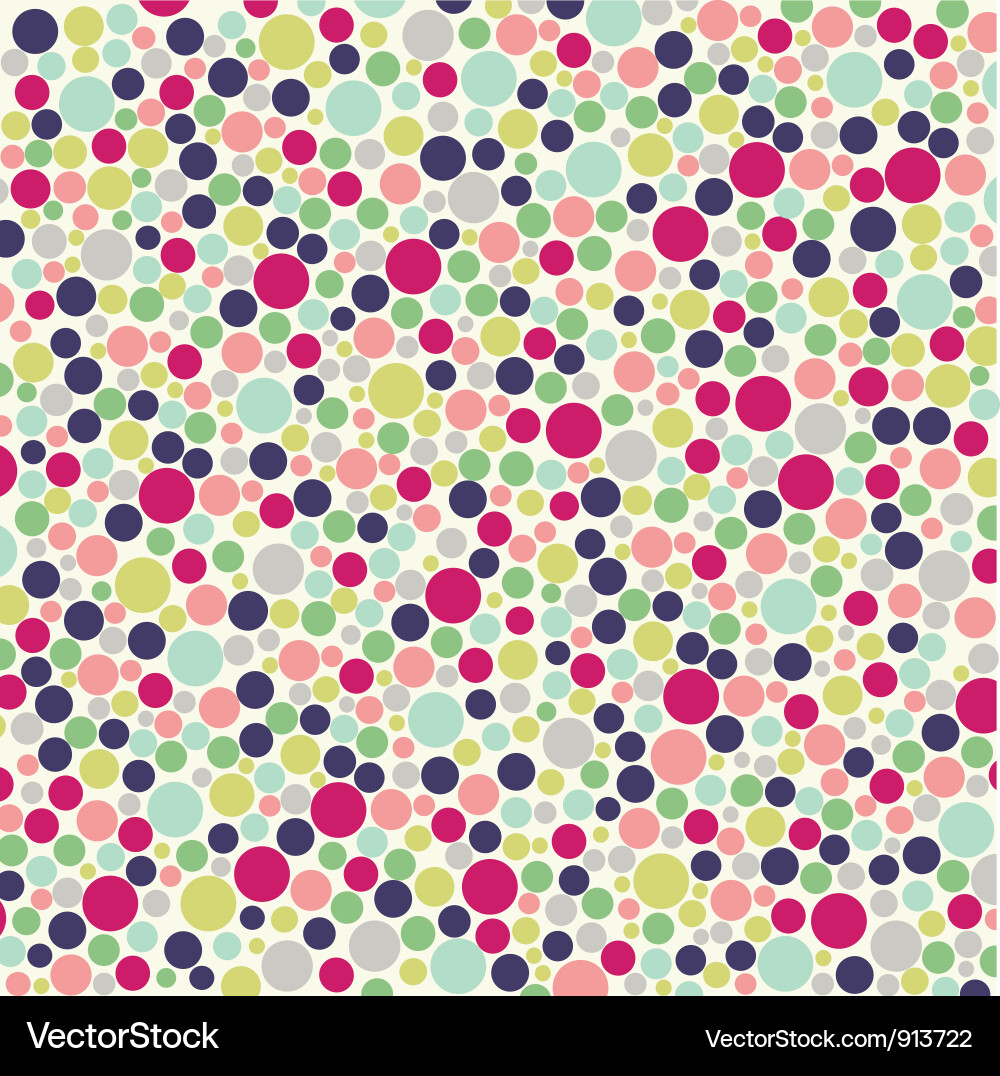 Colorful Fabric Pattern with Dots vector image