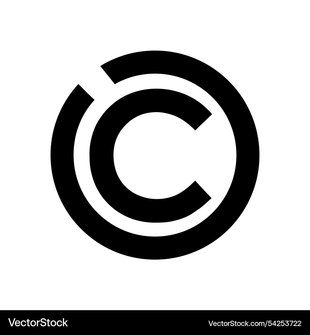 Copyright Symbol Symbol Logo Buchstaben c Copyright Symbol Symbol Logo Buchstaben c vektorbild