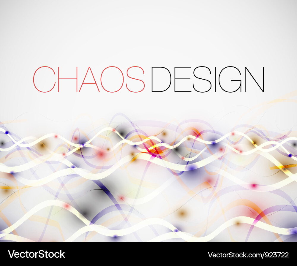 Dynamic Chaos Lines Background vector image