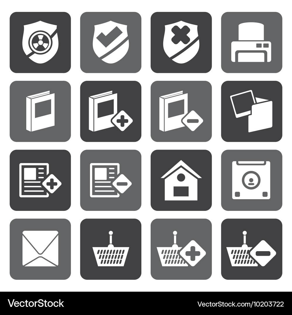 Flat internet and website buttons icons Vector Image