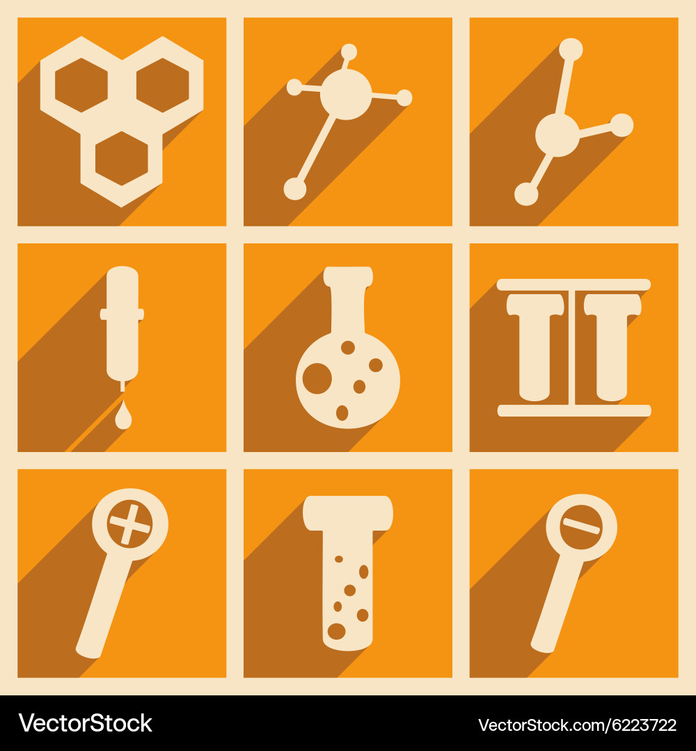 Flat with shadow concept and mobile application Vector Image