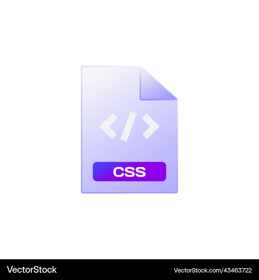 Gradienten Glasmorphismus css icon design Vektorbild