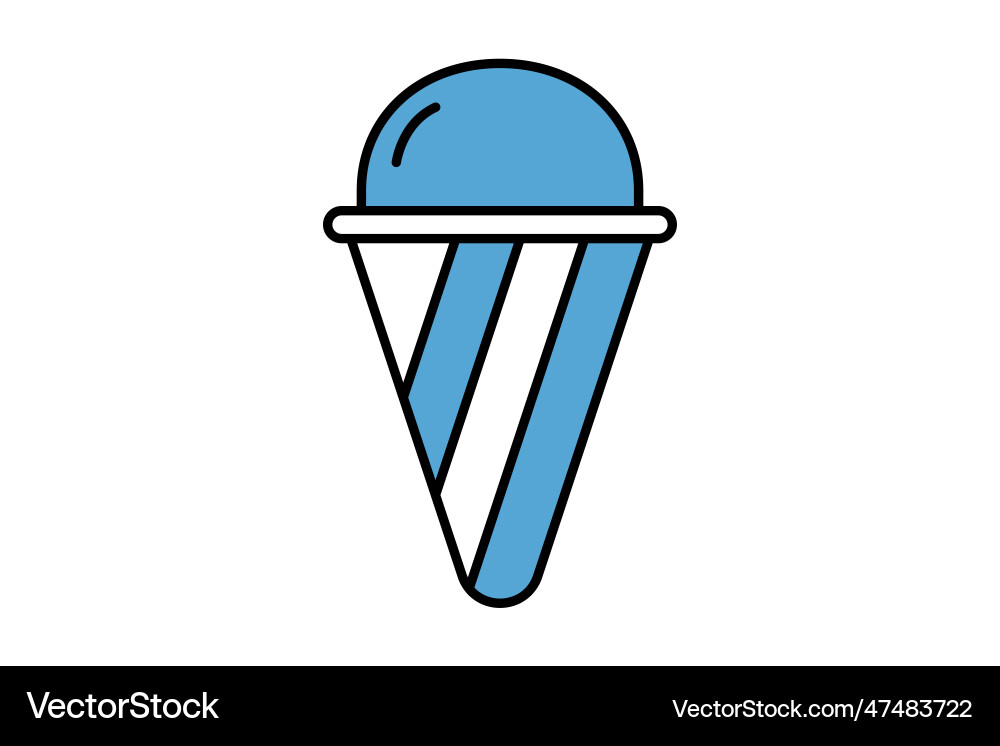 Ice cream icon two tone style design simple Vector Image
