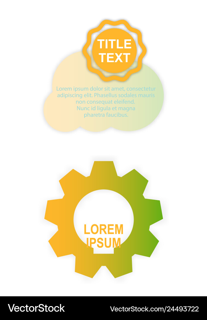 Minimal brochure templates with elements on whte Minimal brochure templates with elements on whte Vector Image