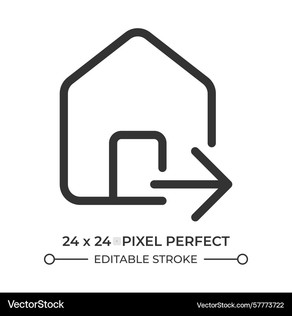 Relocation line ui icon Relocation line ui icon Vector Image