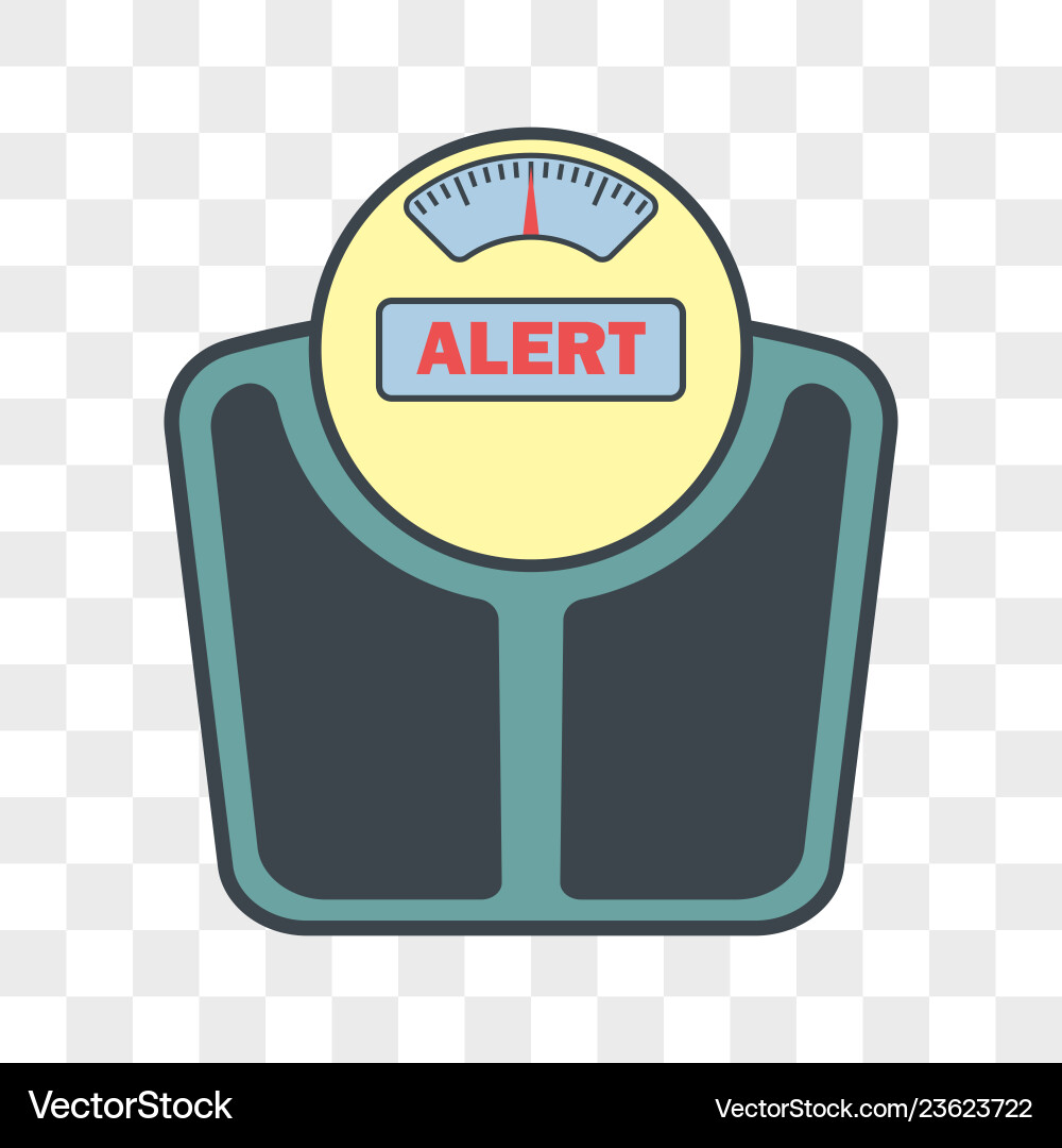 Scales dial on transparent background Vector Image