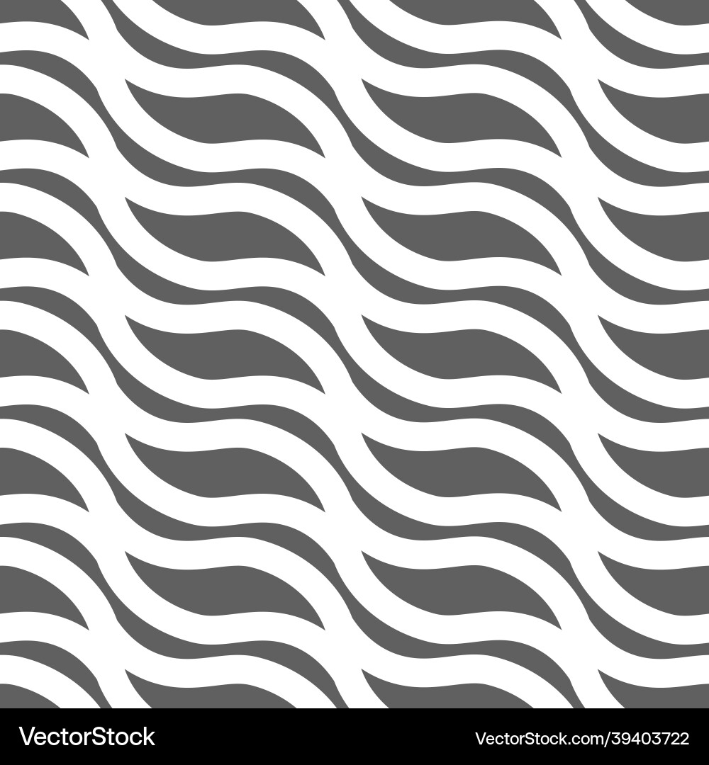 Simple wavy gray and white seamless pattern Simple wavy gray and white seamless pattern vector image