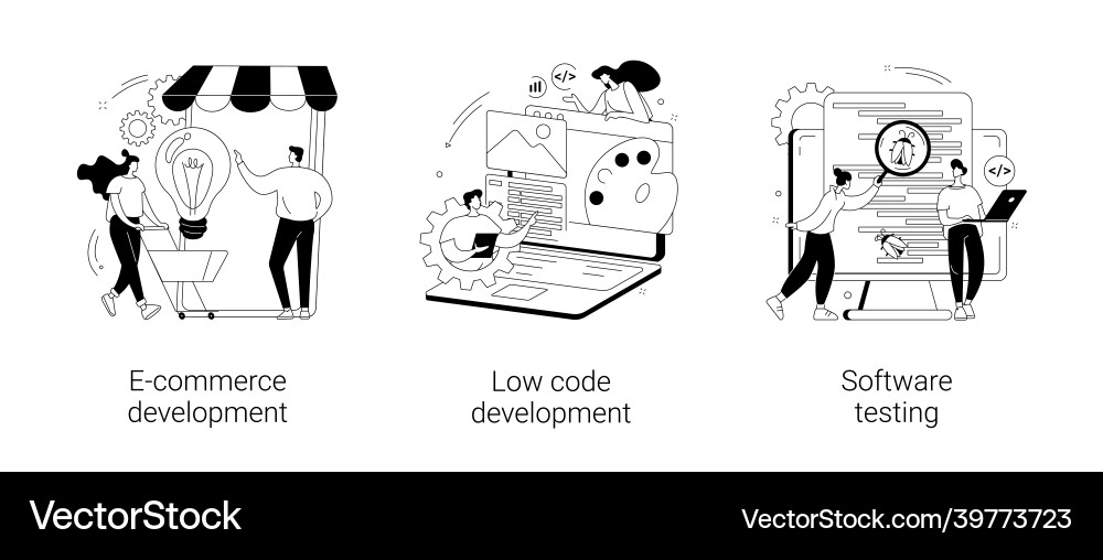 Application software abstract concept Vector Image