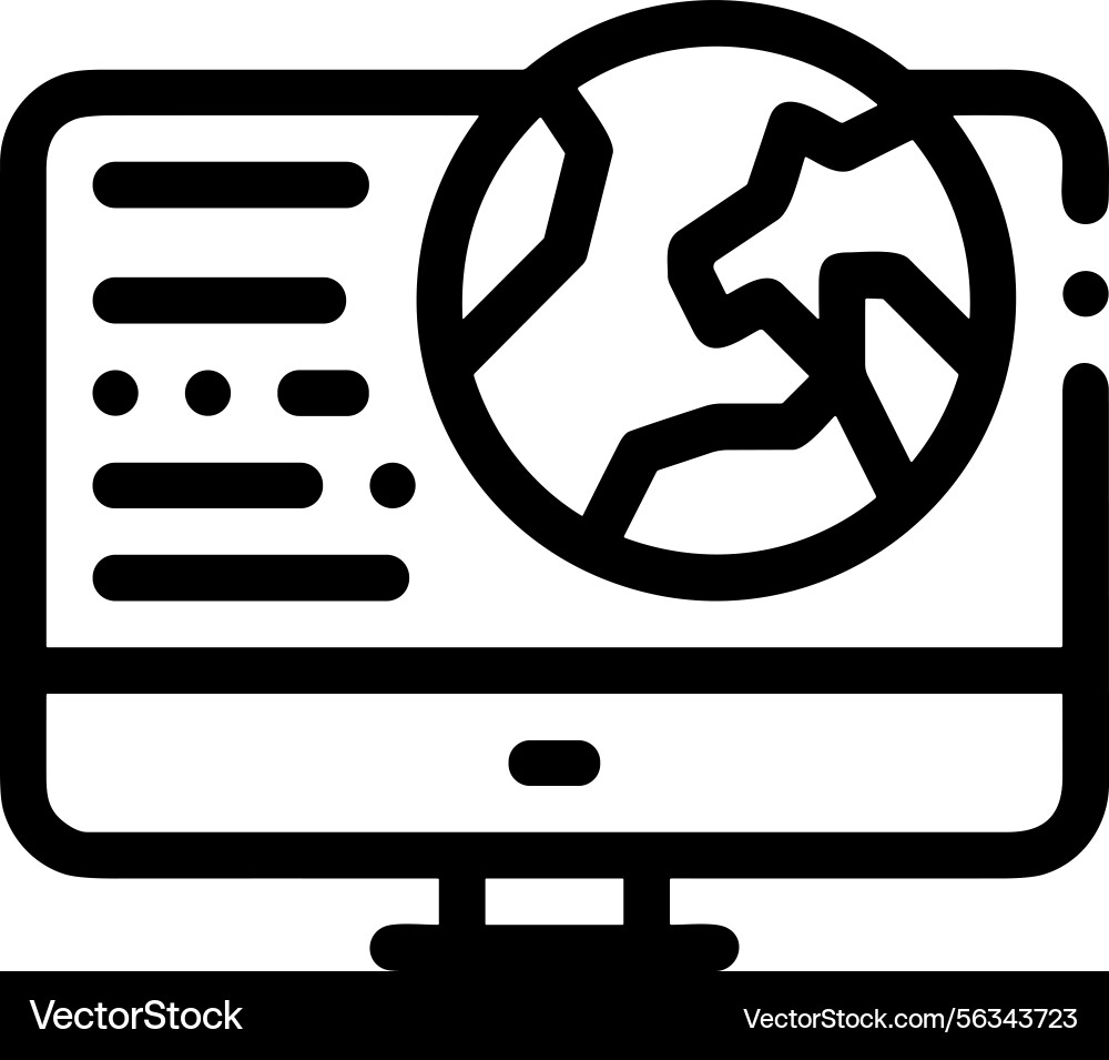 Computer icon symbol image Vector Image