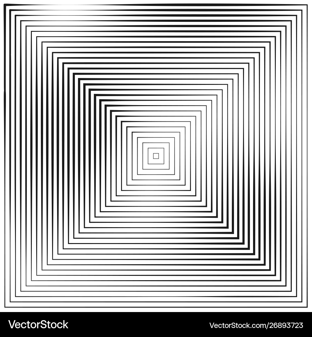 Concentric Square Patterns vector image