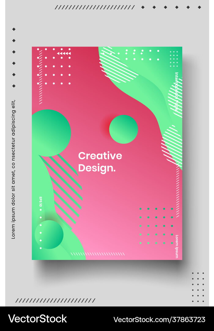 Cover design template set with abstract lines Cover design template set with abstract lines vector image