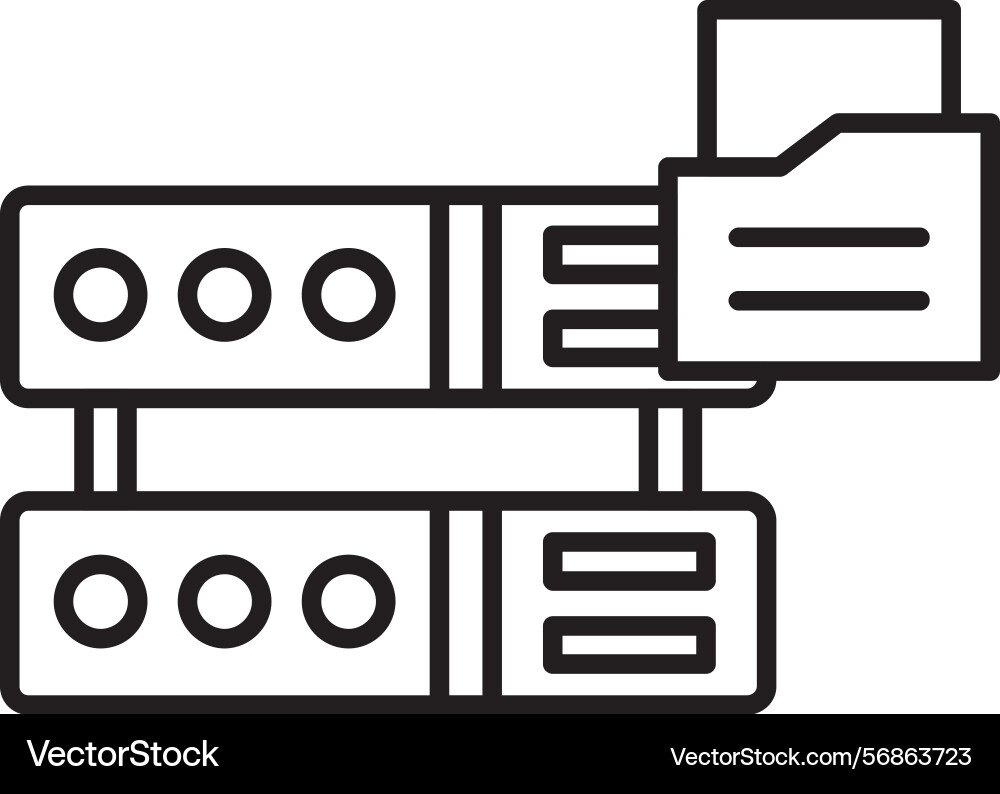 Database icon vector image