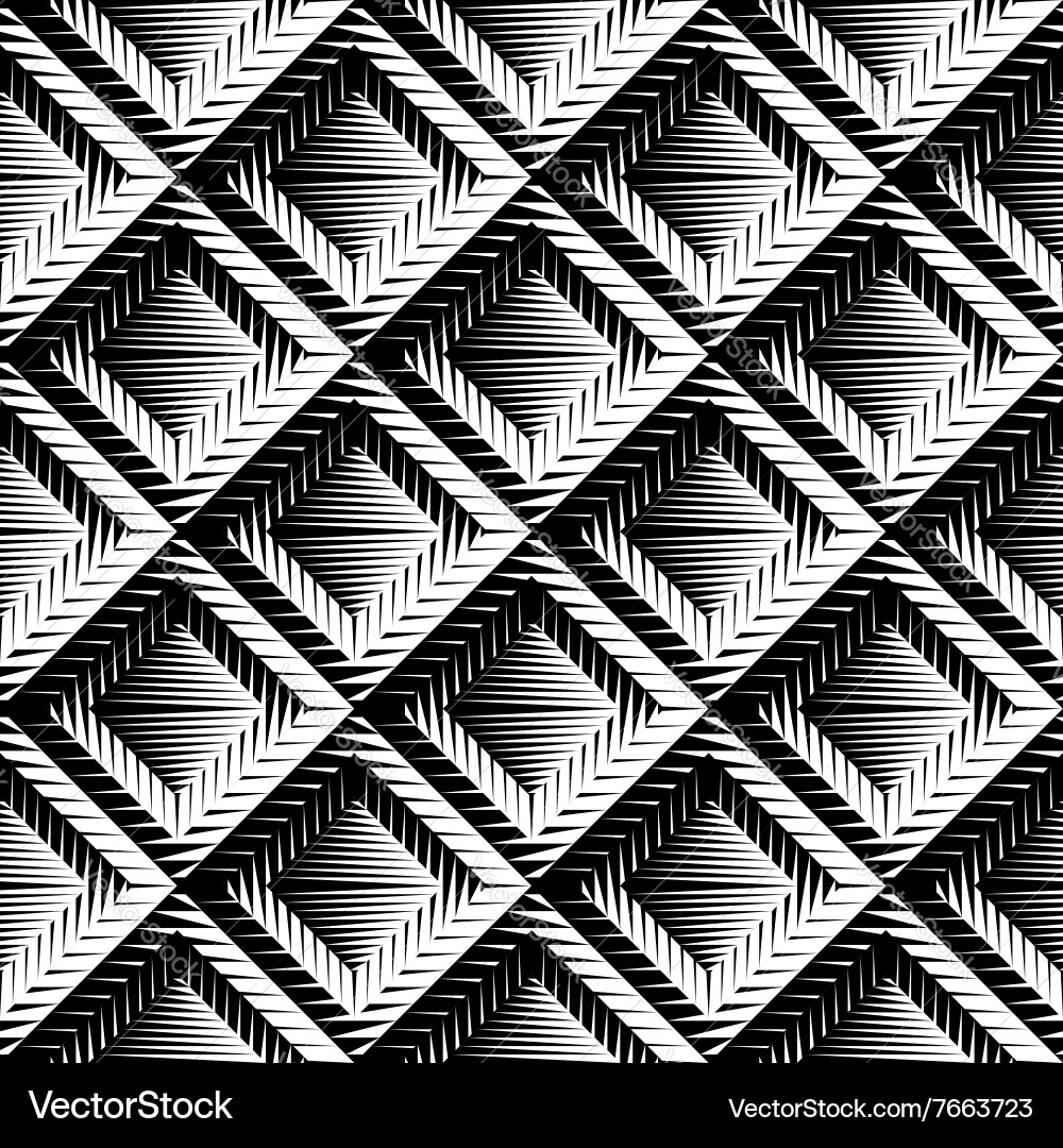 Design seamless diamond convex pattern vector image