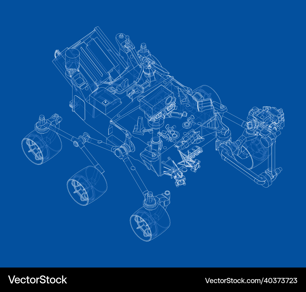 Mars rover rendering of 3d Mars rover rendering of 3d vector image