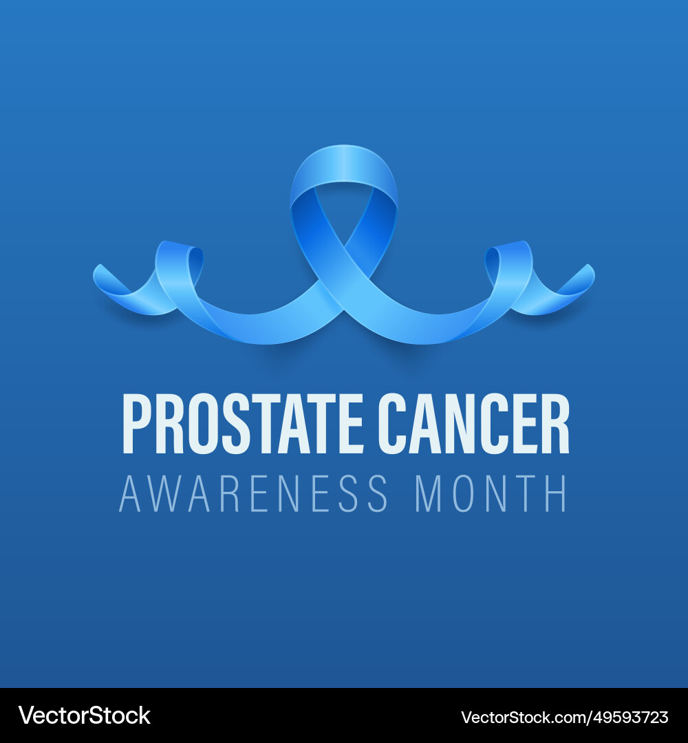 Prostata Krebs Banner Karte Prostata Krebs Banner Karte vektorbild