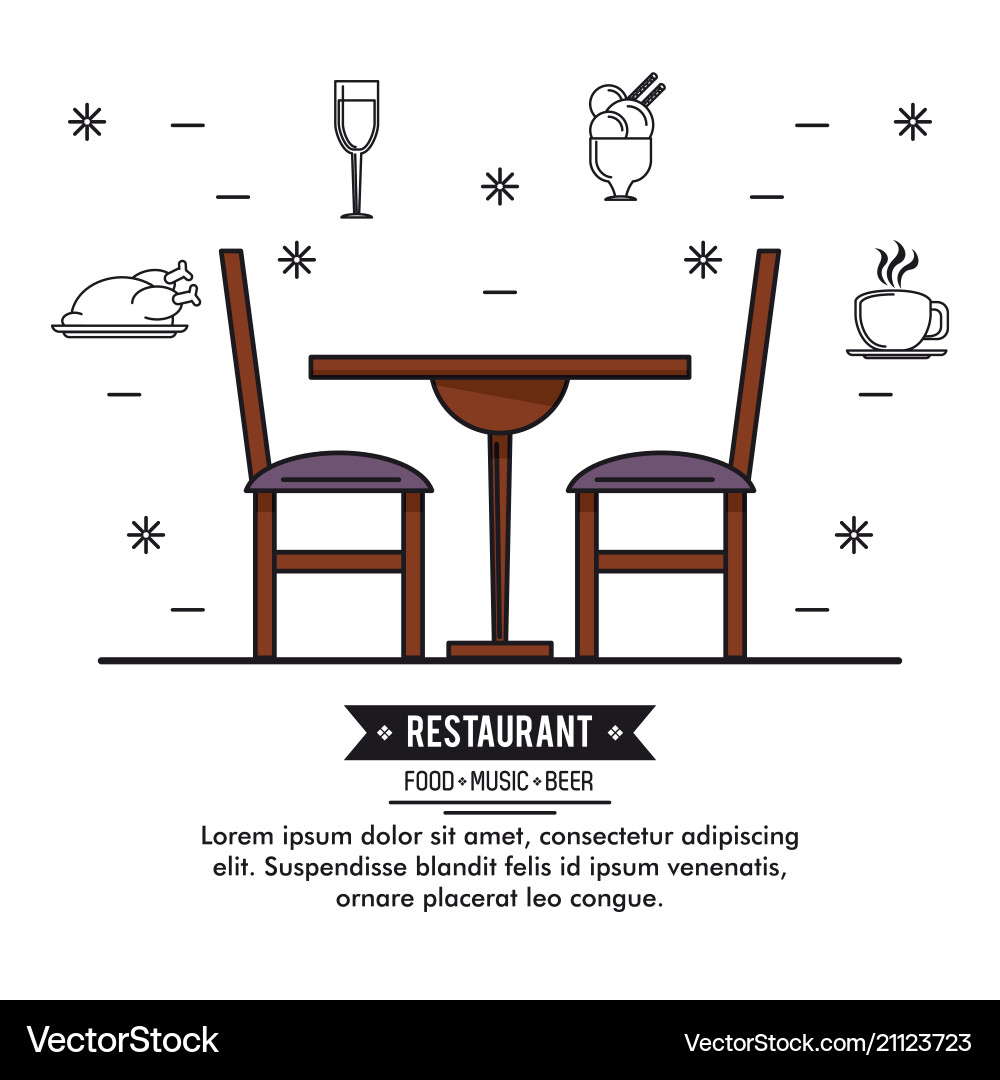 Restaurant Essen Musik und Bier Restaurant Essen Musik und Bier vektorbild