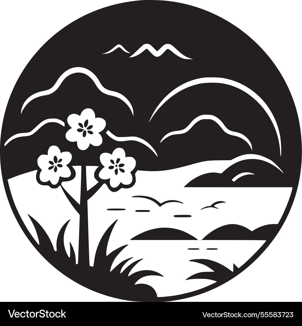 Spring - high quality logo ideal for t-shirt Vector Image