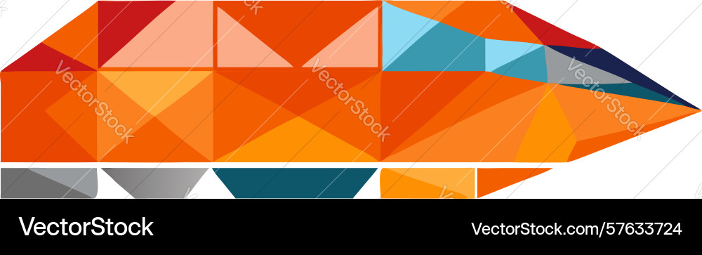 Abstract geometric triangle pattern background Vector Image