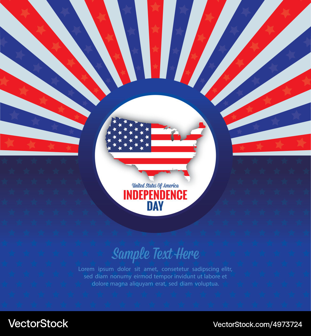 Abstract independence day background with some vector image