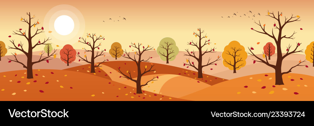 Autumn countryside landscape landscapes Autumn countryside landscape landscapes vector image