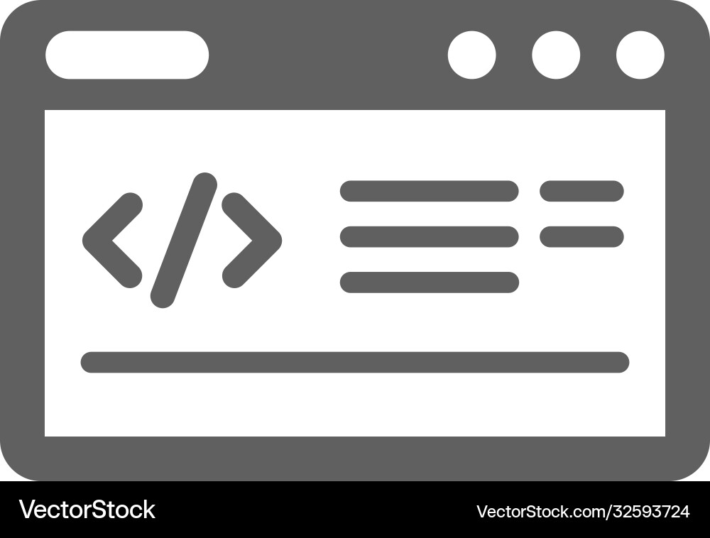 Code Optimierung Kodierungssymbol grau vektorbild