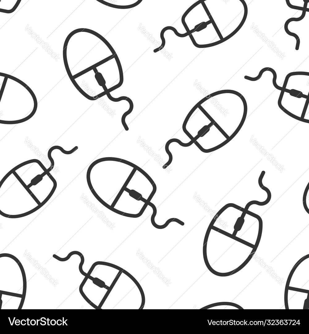 Computer mouse icon in flat style cursor on white Computer mouse icon in flat style cursor on white vector image