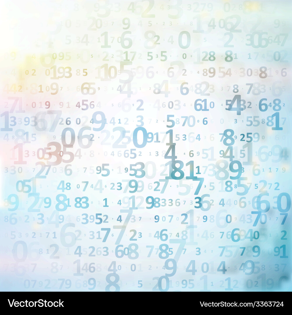 Digital code background vector image