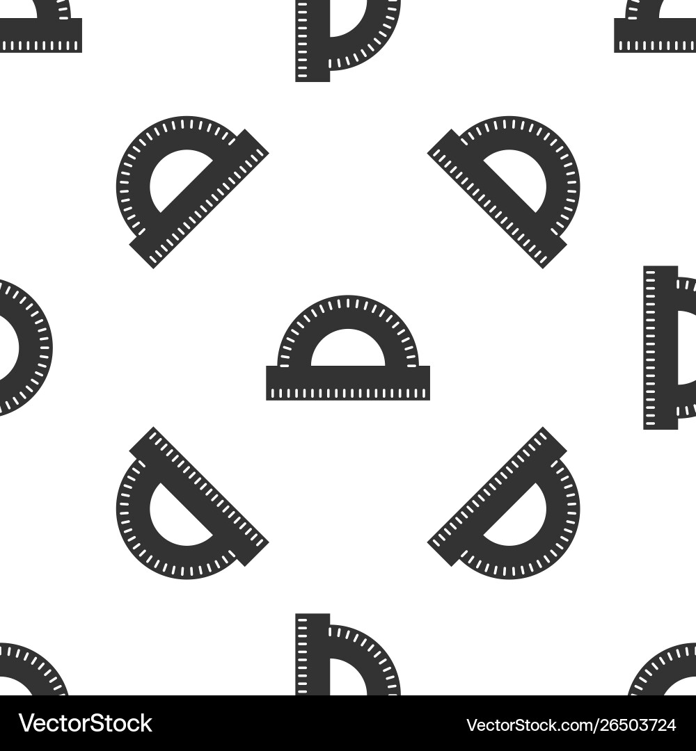 Grey protractor grid for measuring degrees icon Grey protractor grid for measuring degrees icon vector image