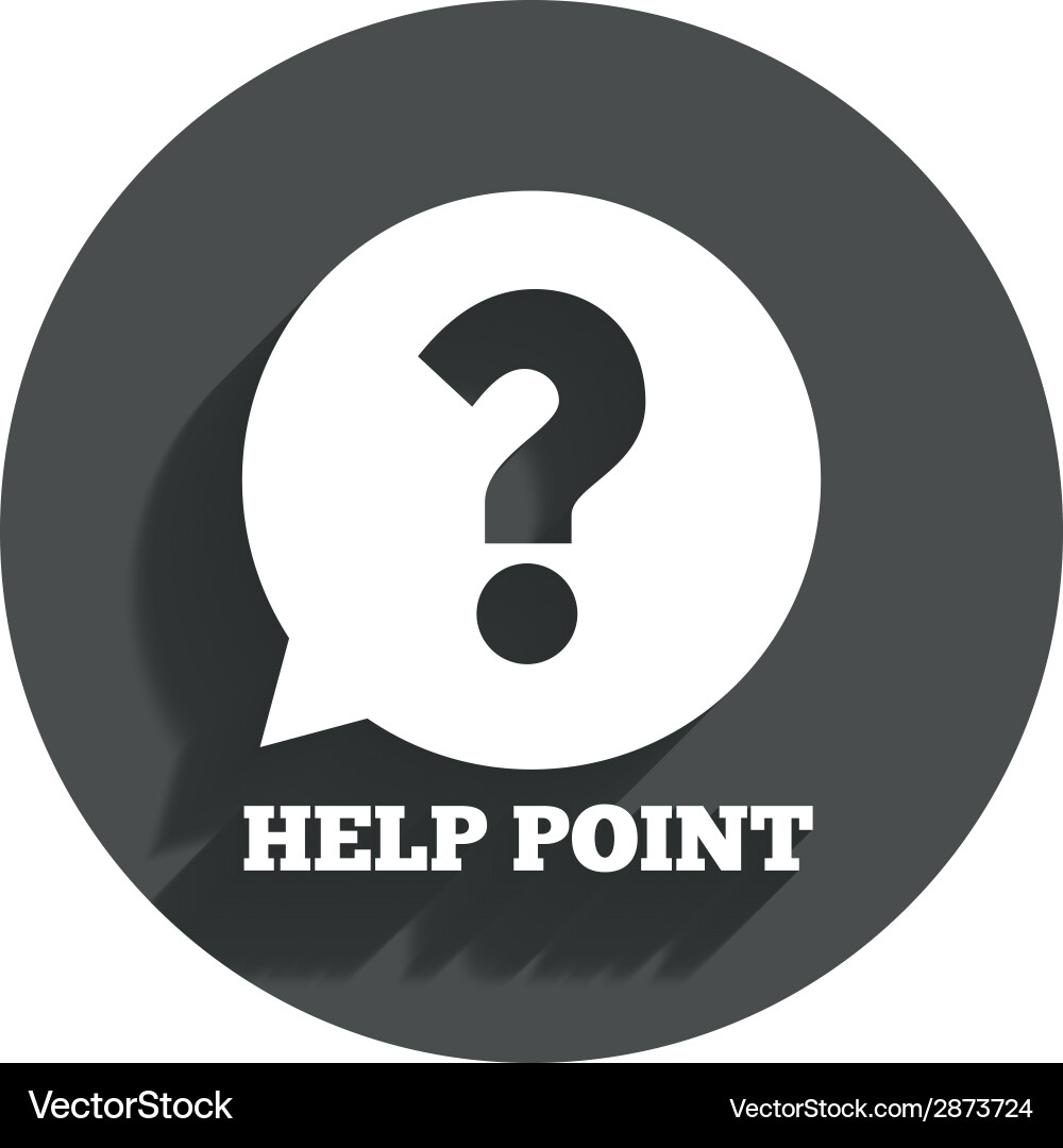 Help point sign icon question symbol Vector Image