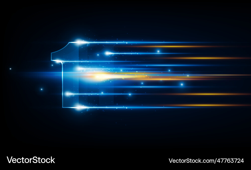 High speed concept number one in the form High speed concept number one in the form vector image