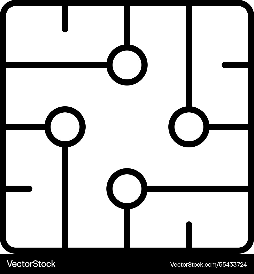 Micro chip processor Vector Image