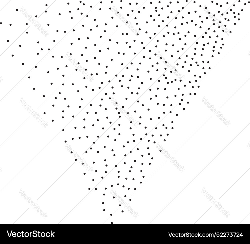 Stippled triangle element for design Stippled triangle element for design vector image