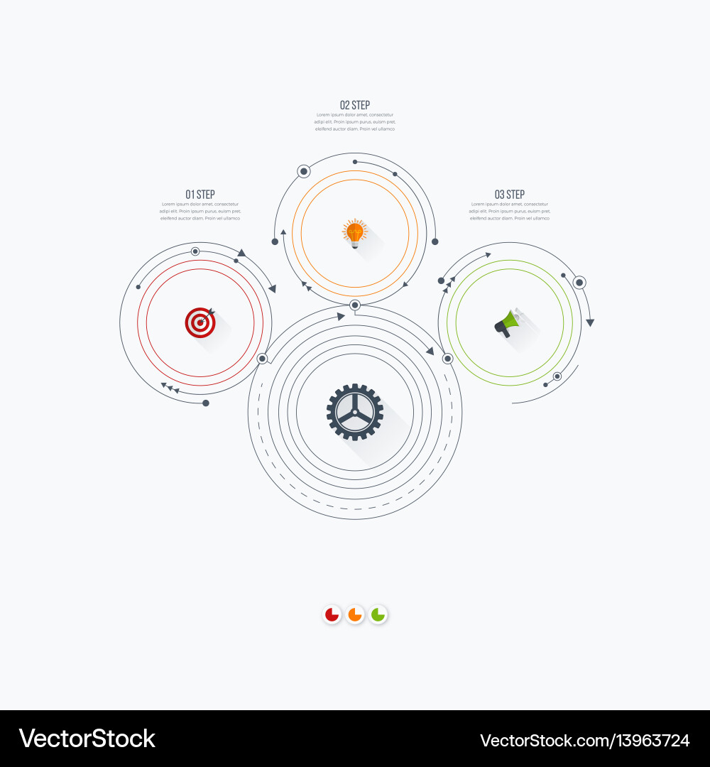 Workflow & Diagram Template Vector Image