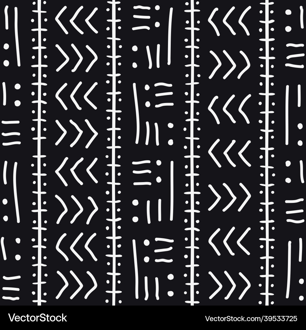 african-print-fabric-seamless-tribal-pattern-vector-image