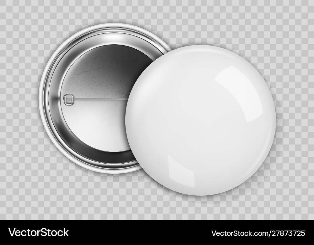 Blank weiße Abzeichen realistisch Blank weiße Abzeichen realistisch vektorbild